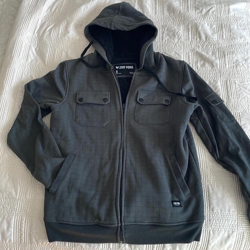 Sherpa zoo york hooded sweatshirt slim fit